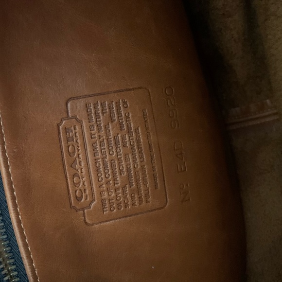 Vintage Cognac Coach Crossbody - Picture 3 of 5